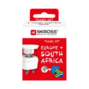 Skross - Reseadapter Combo Världen till Sydafrika + Europa Jordad