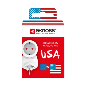 Skross - Reseadapter Europa till USA m.fl. Jordad